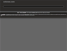 Tablet Screenshot of extense.com